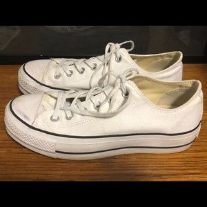 Size 8.5 platform converse